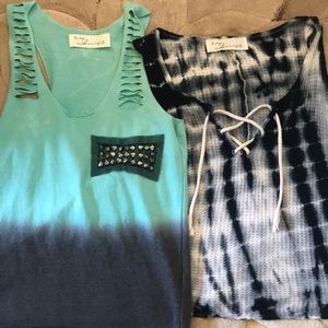 Lot of 2  Vintage Havana tops